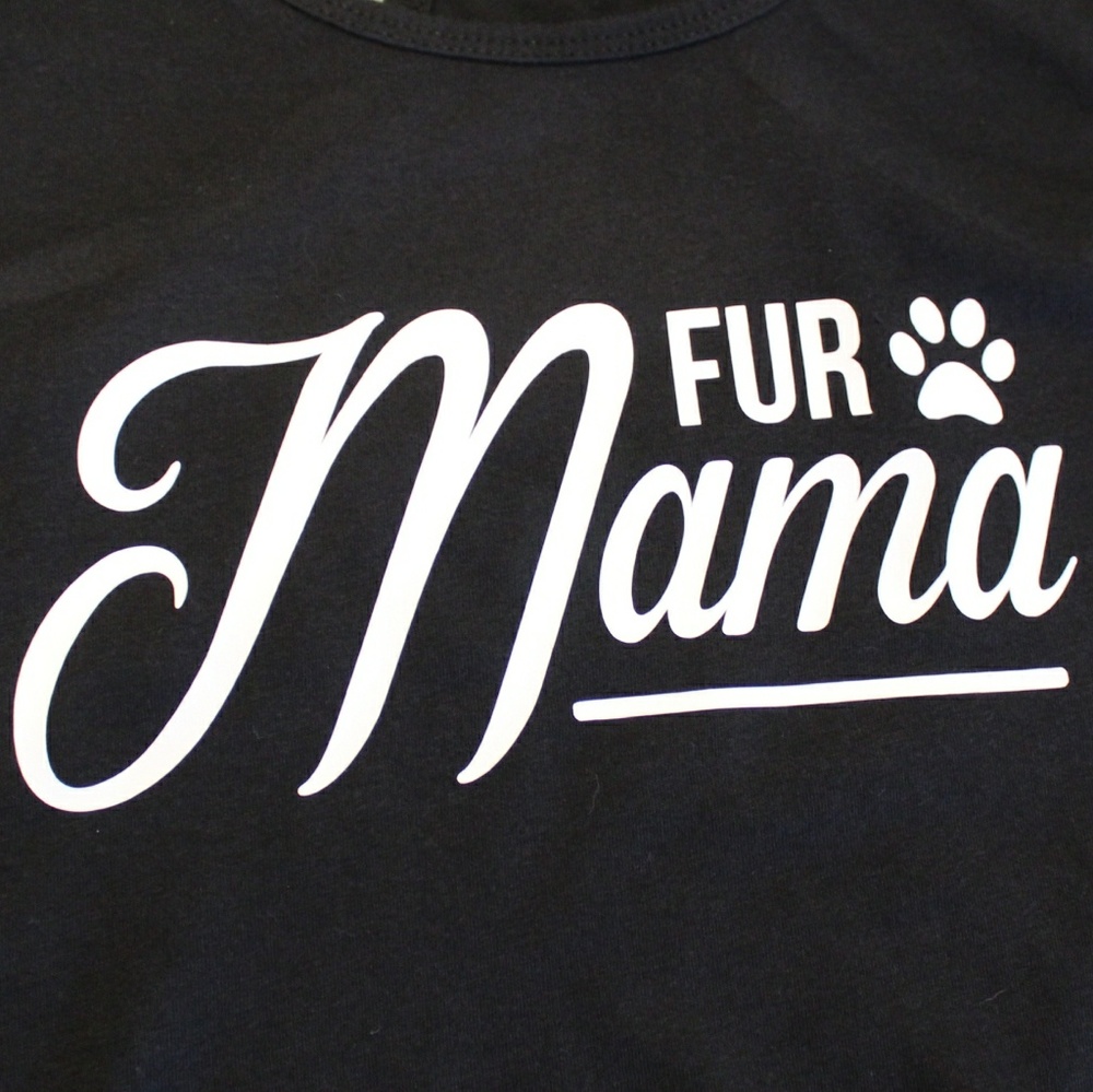 Fur Mama ladies tank top in black